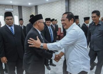 Wali Kota Hadiri Pelantikan PPK Pemilu 2024 Kota Padang Sidempuan