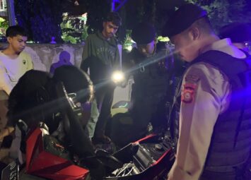Patroli Blue Light, Giat Rutin Samapta Polres Takalar