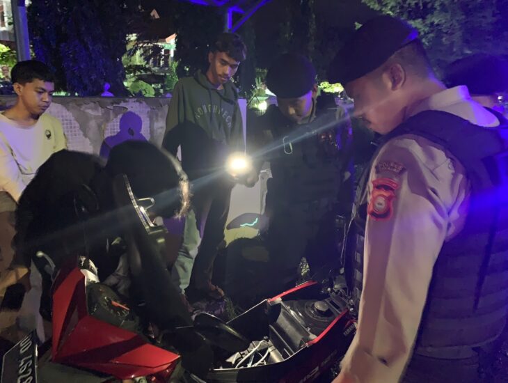 Patroli Blue Light, Giat Rutin Samapta Polres Takalar