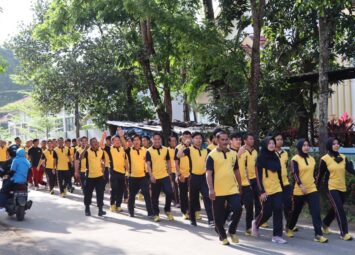 Polres Takalar Gelar Jalan Santai Bersama
