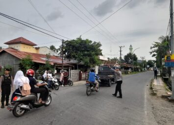 Sat Lantas Polres Takalar Rutin Pengaturan Pagi
