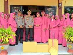 Kunker Kapolres Takalar dan Ketua Bhayangkari ke Polsek Jajarannya