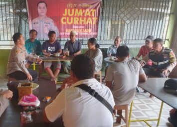 “Jum,at Curhat” Polsek Sadu Dengar Keluhan Masyarakat Bidang Kamtibmas