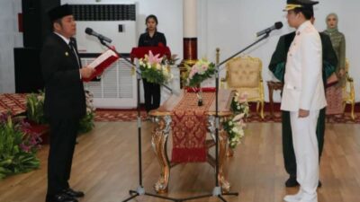 Gubernur Sumsel H. Herman Deru Lantik  Plt Bupati Kabupaten Muara Enim