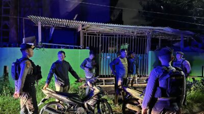Patroli Blue Light Samapta Polres Takalar, Beri Rasa Aman Bagi Masyarakat di Malam Hari