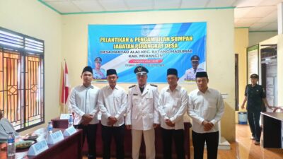 Diduga Kades Rantau Alai Lantik 4 orang Perangkat Desa di Bawah Tekanan