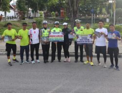 Satgas Ops Keselamatan Tinombala Kampanyekan Keselamatan Berlalu Lintas di Car Free Day