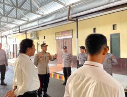 Kapolres Takalar Cek Giat Serah Terima Piket Jaga