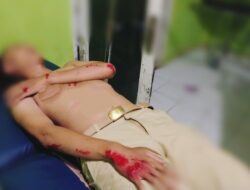 Terjadi Laka Lantas Akibat Tumpukan Material Pasir di Badan Jalan
