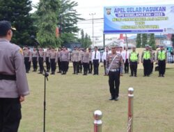 Kapolres Bungo Pimpin Apel Pasukan Operasi Keselamatan Lalu Lintas 2023