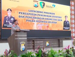 Kapolda Sulsel, Launching Program Percepatan Penurunan Stunting 