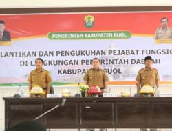 Bupati Buol Lantik dan Kukuhkan 99 Pejabat Fungsional, Ini Penekanannya