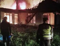 Satu Unit Rumah Warga di Desa Pematang Gajah Jaluko Ludes Tebakar