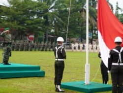 Korem 042/Gapu Gelar Upacara Bendera di Makorem Kota Jambi
