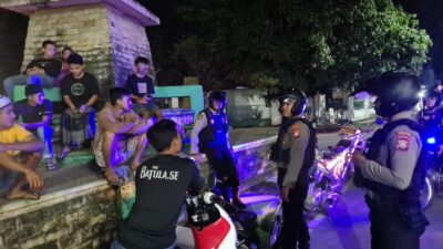 Antisipasi Kriminalitas di Malam Hari, Sat Samapta Polres Takalar Aktif Patroli Malam