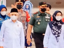 Kapolda, Gubernur Jambi dan Forkopimda Sambut Wapres RI di Bandara SultanThaha