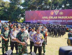 Apel Gelar Pasukan, Kapolri dan Panglima Tegaskan Harus Bersinergi dan Solid Amankan KTT ASEAN