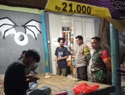 Sinergitas TNI-Polri Patroli Malam dan Beri Pesan Kamtibmas untuk Masyarakat