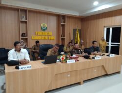 Kemendagri Pimpin Langsung Zoom Meeting di Aula Kantor Bupati Buol 