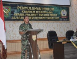 Korem 042/Gapu Gelar Penyuluhan Hukum
