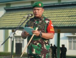 Dandrem 042/Gapu Ucapkan Terimakasih Kepada Prajurit Yang Telah Melaksanakan PAM Kunjungan Presiden RI