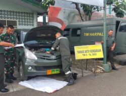Tim Yanhar Denpal Jambi Pemeriksaan Materiil TNI AD di Satuan Korem 042/Gapu