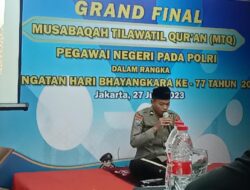 Prestasi Membanggakan, Personel Polda Kalteng Juara Harapan I MTQ Tingkat Mabes Polri