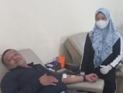 Opsnal Intel Satbrimob Polda Jambi Lakukan Donor Darah