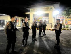  Cegah Aksi Kriminalitas Sat Samapta Polres Takalar Aktif Gelar Patroli Blue Light
