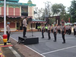 Kapolres Takalar Pimpin Upacara Korps Raport 17 Anggotanya Yang Naik Pangkat