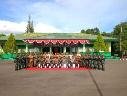 Kapolres Takalar Hadiri Upacara Pemberangkatan Satgas Pamtas Statis RI – PNG Yonif 726/TML Tahun 2023
