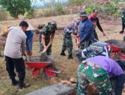 Sinergitas TNI Polri Terlihat Nyata Dalam Pelaksanaan TMMD ke-117