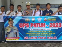 Hari Kedelapan Ops Patuh Pallawa 2023, Polantas Takalar Gencar Sosialisasi Tertib Berlalulintas