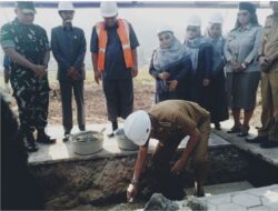 Pj.Bupati Pringsewu Letakkan Batu Pertama Pembangunan RS Harum Melati Aisyah