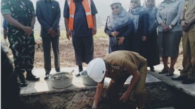 Pj.Bupati Pringsewu Letakkan Batu Pertama Pembangunan RS Harum Melati Aisyah