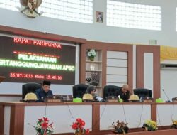 Pj.Bupati Buol Hadiri Sidang Paripurna LPJ APBD TA 2022