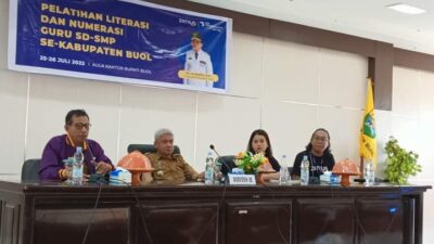 Pemda Buol Giat Pelatihan Guru Literasi dan Numerasi Tingkat SD-SMP