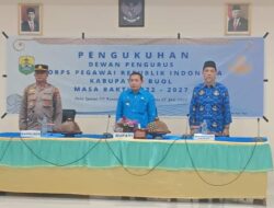 Pj. Bupati Buol Kukuhkan Dewan Pengurus KORPRI Masa Bakti 2022-2027