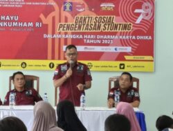 Peringati Hari Kemenkumham Ke-78 Tahun, Kalapas Labuhan Ruku Gelar Baksos