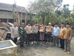 Wujud Polri Peduli, Polres Takalar Bantu Korban Kebakaran