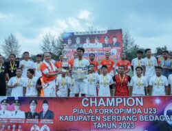 Forkopimda Batu Bara Ikuti Pertandingan Persahabatan Cup Sergai 2023