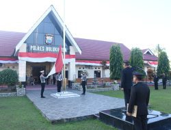 Sambut HUT RI Ke -78, Polres Bulukumba Gelar Upacara Bendera
