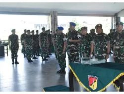 Kasdam XIII Merdeka Mimpin Serah Terima Jabatan