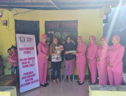 Dalam Rangka HKGB Ke-71, Bhayangkari Ranting Galsel Gelar Bakti Sosial