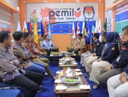 Perkuat Kolaborasi Jelang Pemilu, Pj. Bupati Takalar Kunjungi Kantor KPU
