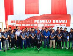 Polri, Dewan Pers, dan Pimpinan Media Deklarasi Pemilu Damai 2024
