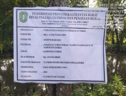 Apresiasi Masyarakat, Pembangunan Turap Sungai Sambas Kecil
