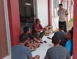 Melalui Giat Cooling System, Bhabinkamtibmas Polsek Marbo Ajak Warga Ciptakan Situasi Aman Jelang Pemilu