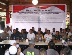 Seluruh Elemen Masyarakat Deklarasi Ciptakan Bitung Damai