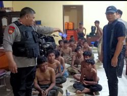 Tim Regu III Patroli Polda Jambi Amankan Puluhan Pemuda Diduga Geng Motor